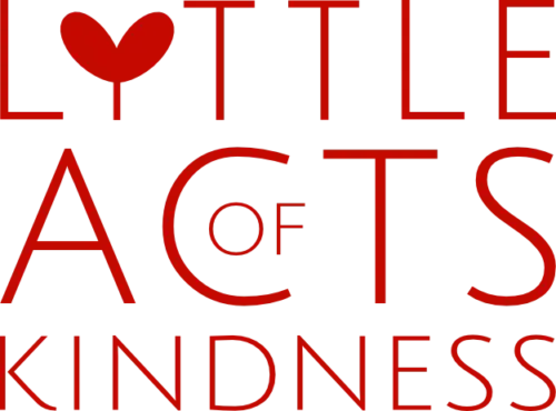 Red logo featuring plant sprout and text - square format