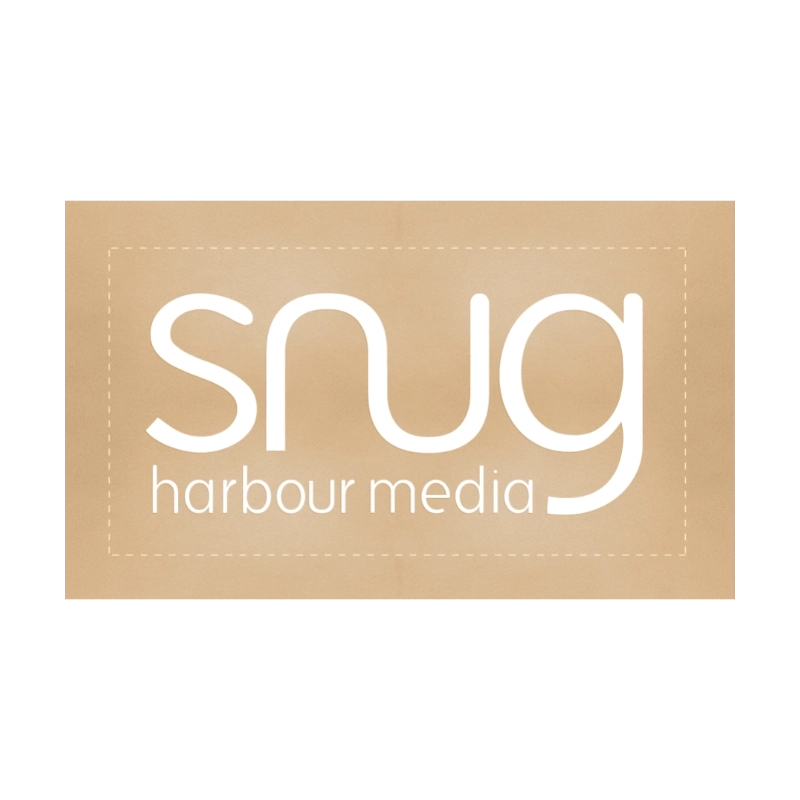 Logotype embossed in paperlike brown background