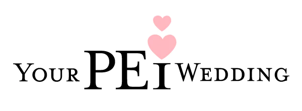 Logo text and tiny pink hearts